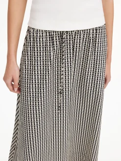 By Malene Birger Skirts^Pheobes Organic Cotton Skirt Black monogram