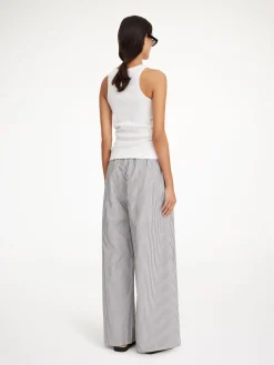 By Malene Birger Trousers^Pisca Organic Cotton Trousers Navy stripe
