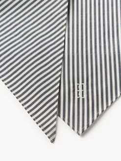By Malene Birger Scarves^Ramien Organic Cotton Scarf Navy stripe