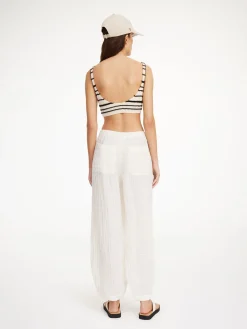 By Malene Birger Knitwear^Reggie Bralette Black stripe