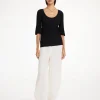 By Malene Birger Knitwear^Remona Ribbed-knit Top Black