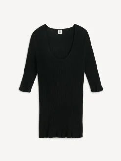 By Malene Birger Knitwear^Remoni Merino Wool Top Black