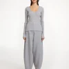 By Malene Birger Knitwear^Rinah Merino Wool Top Grey Melange