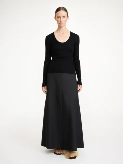 By Malene Birger Knitwear^Rinah Merino Wool Top Black