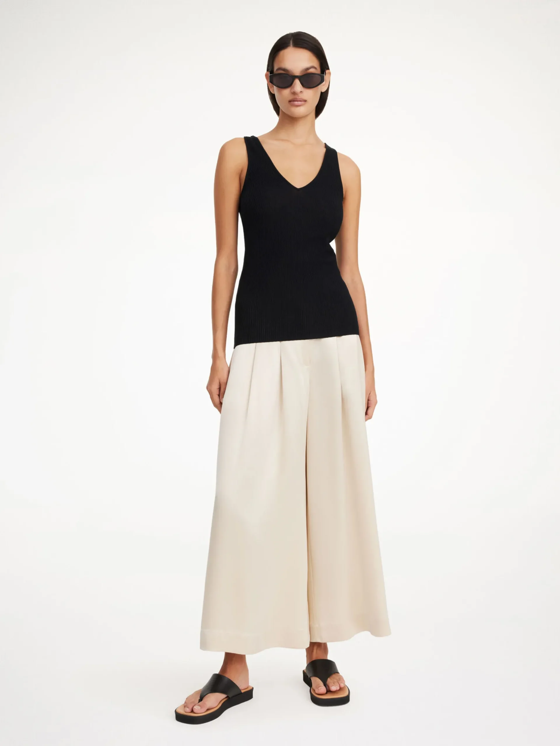 By Malene Birger Knitwear^Rory Tank Top Black