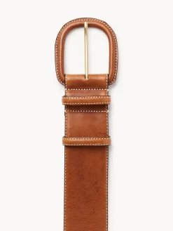 By Malene Birger Belts^Salinna Leather Belt Caramel Cafe