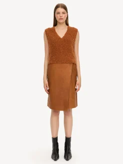 By Malene Birger Skirts^Sigrids Leather Skirt Tobacco Brown
