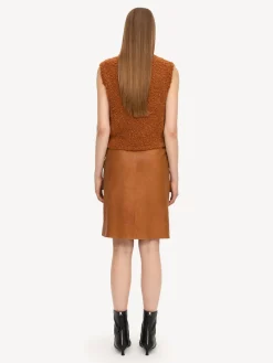 By Malene Birger Skirts^Sigrids Leather Skirt Tobacco Brown