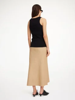 By Malene Birger Skirts^Simoas Leather Skirt Sand Beige