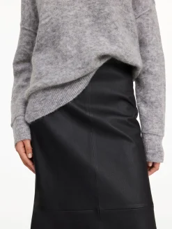 By Malene Birger Skirts^Simoas Leather Skirt Black