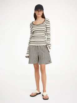 By Malene Birger Shorts^Siona Organic Cotton Shorts Black monogram