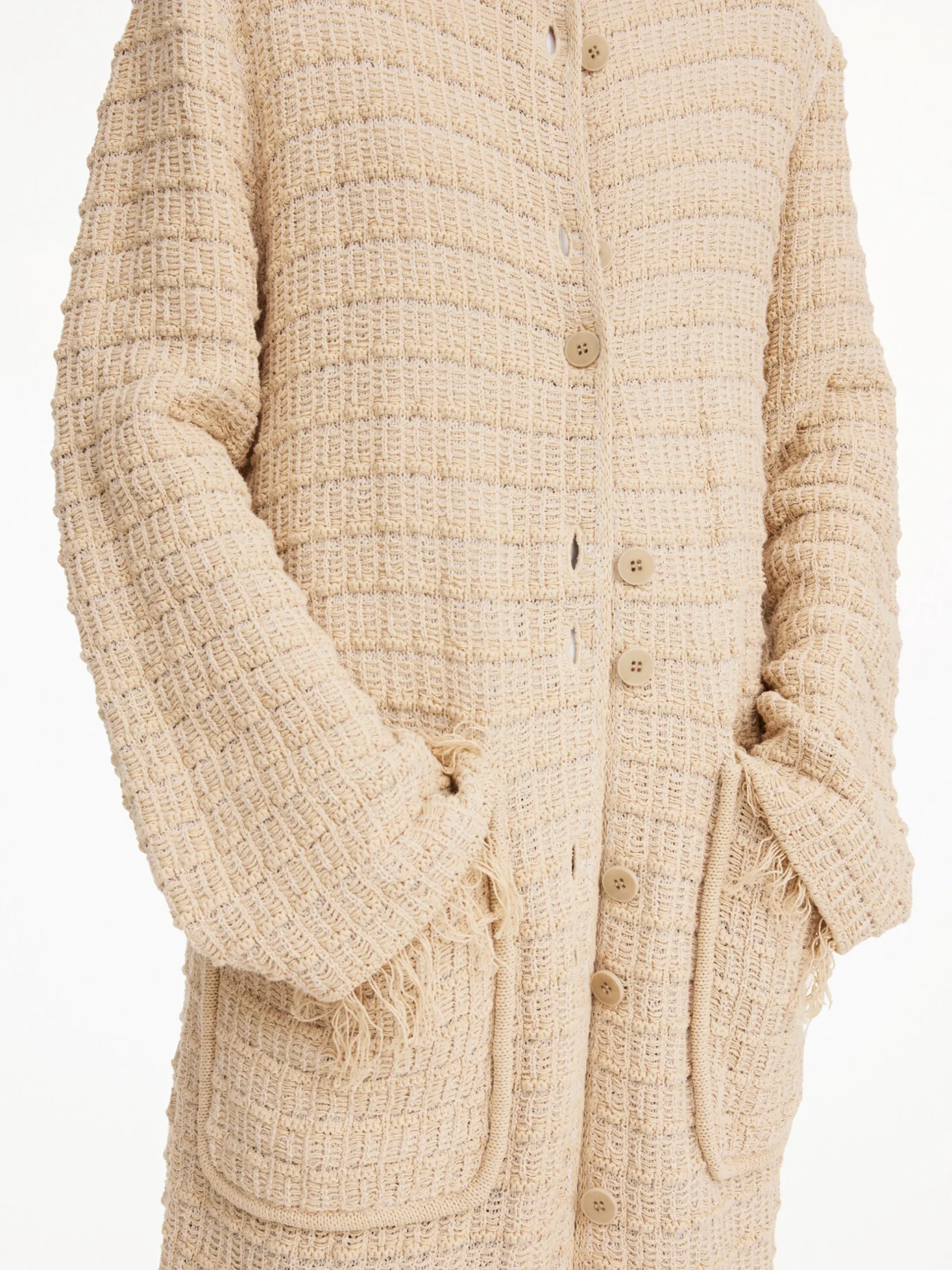By Malene Birger Knitwear^Tallula Hooded Coat Oyster Gray
