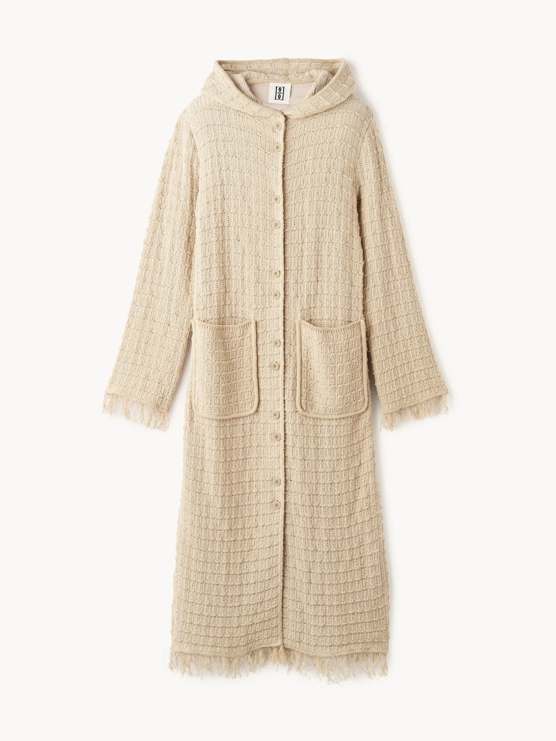 By Malene Birger Knitwear^Tallula Hooded Coat Oyster Gray