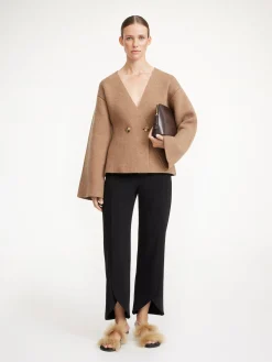 By Malene Birger Knitwear^Tinley Wool Cardigan Tobacco Brown