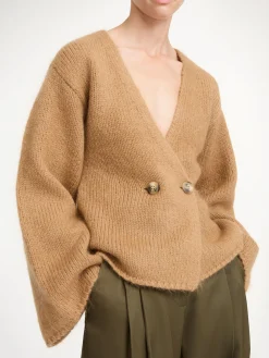 By Malene Birger Knitwear^Tinley Wool-blend Cardigan Tobacco Brown