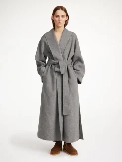 By Malene Birger Coats & Jackets^Trullem Wool Coat Grey Melange
