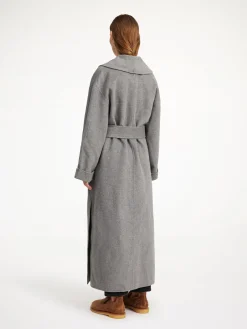 By Malene Birger Coats & Jackets^Trullem Wool Coat Grey Melange