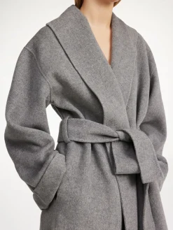 By Malene Birger Coats & Jackets^Trullem Wool Coat Grey Melange