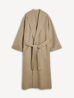 By Malene Birger Coats & Jackets^Trullem Wool Coat Grey Brown Melange