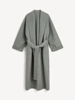 By Malene Birger Coats & Jackets^Trullem Wool Coat Grey Melange