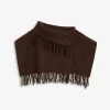 By Malene Birger Scarves^Turtla Wool Fringe Bib Coffee Bean