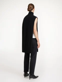 By Malene Birger Knitwear^Zania Oversized Knit Bib Black