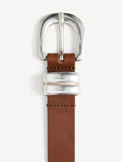 By Malene Birger Belts^Zoilo Leather Belt Dark Brown